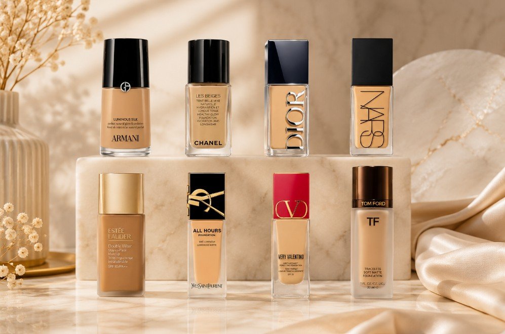Luxury foundations that look like real skin from leading beauty brands